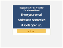 Tablet Screenshot of joinjvic.com